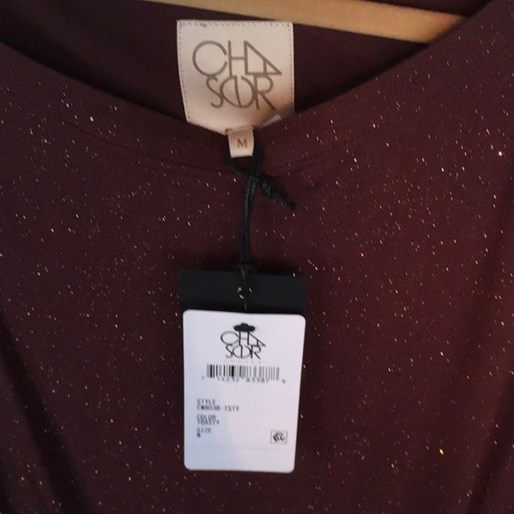 NWT Chaser Brown Sparkle Dress - Picture 4 of 5